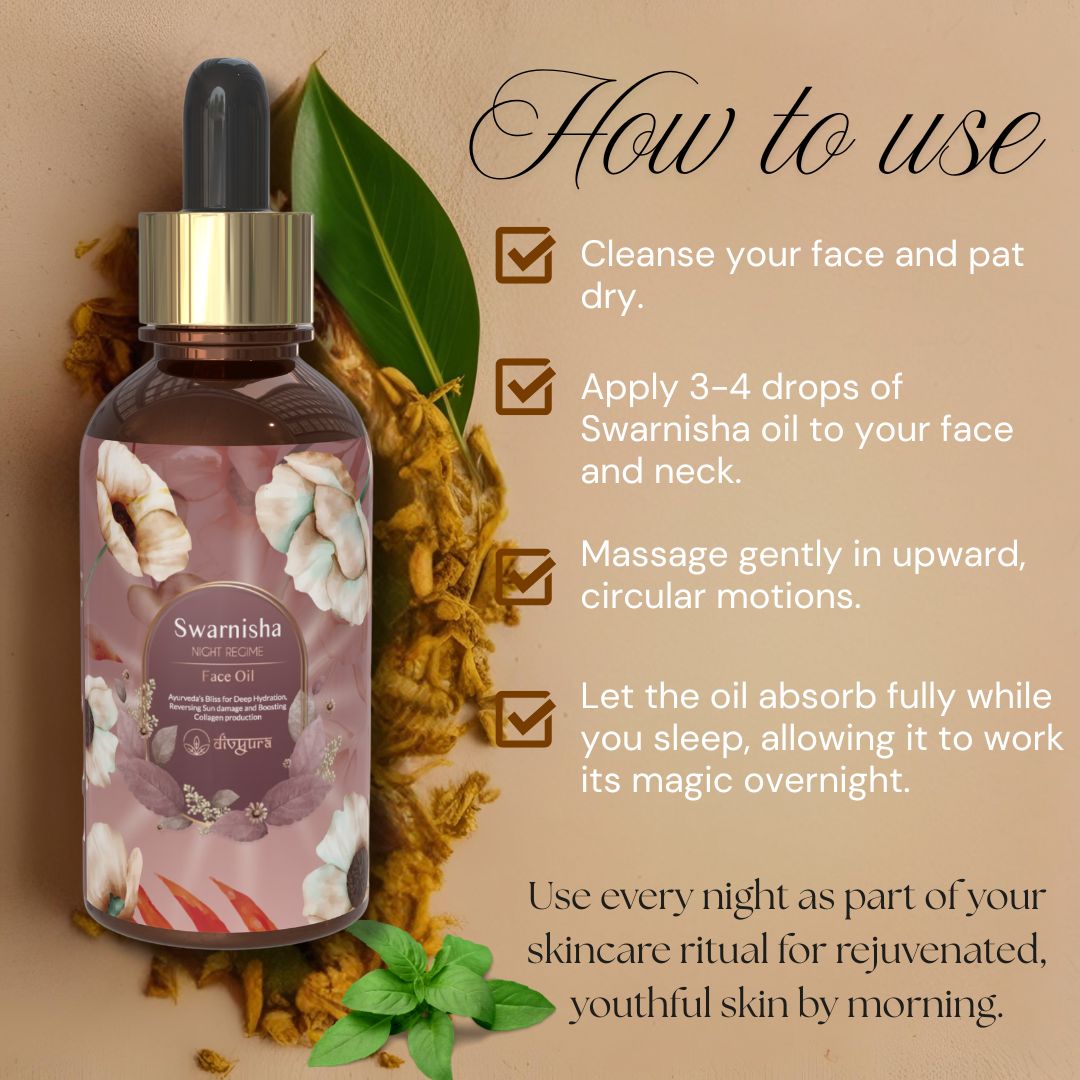 How to use Swarnisha face oil