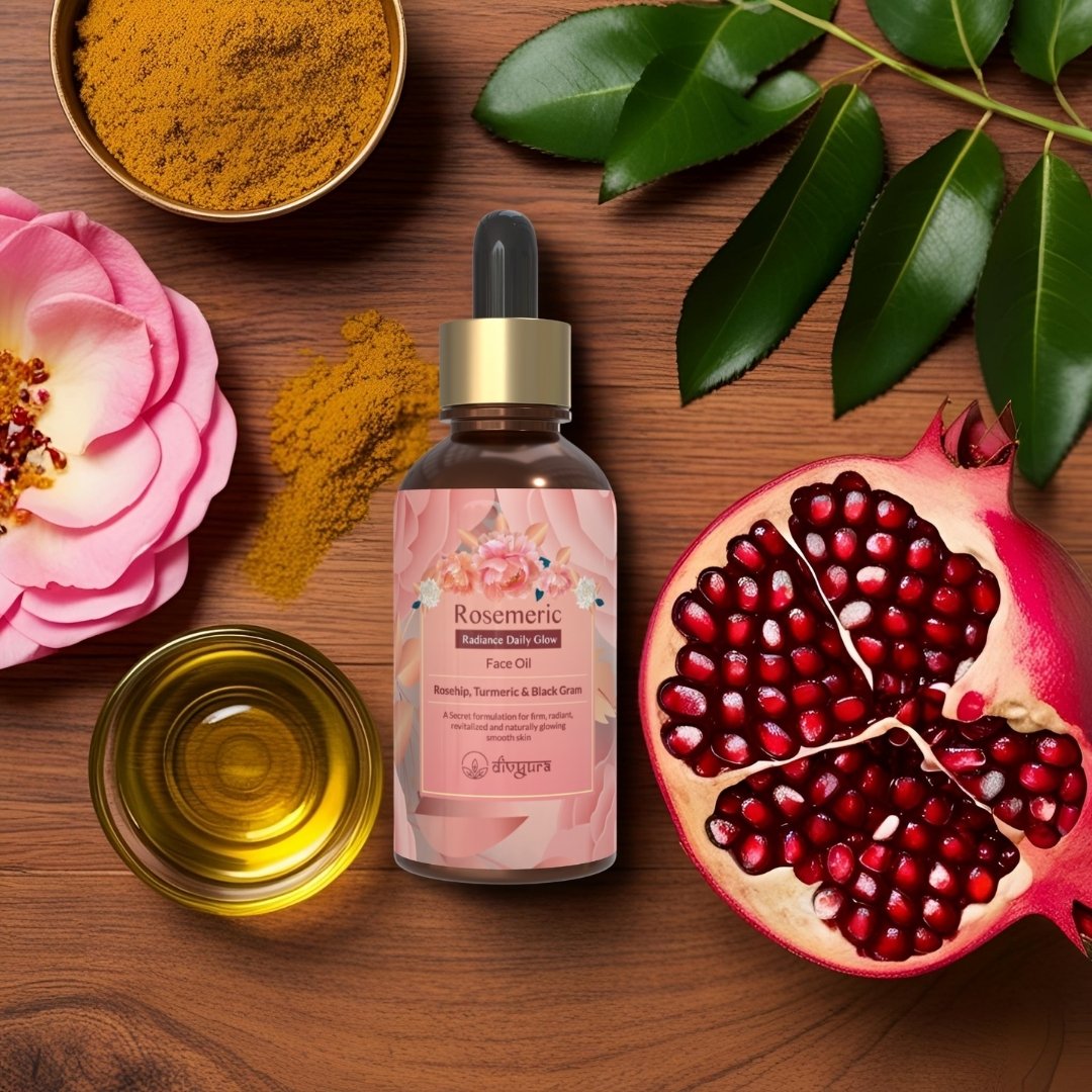 Rosemeric Face oil with some ingredients